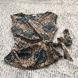 New York and company multi colored size L blouse